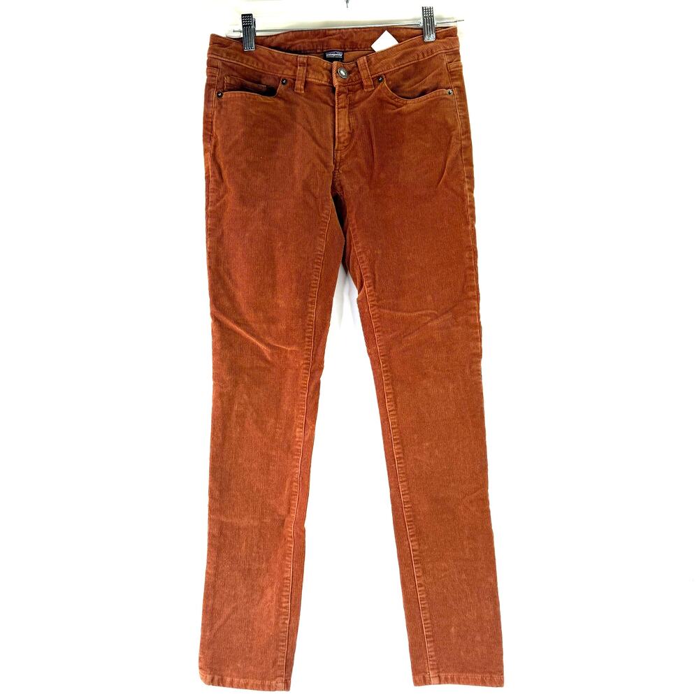 Patagonia Women's Orange Everyday Fitted Cords Corduroy Pants Size 26